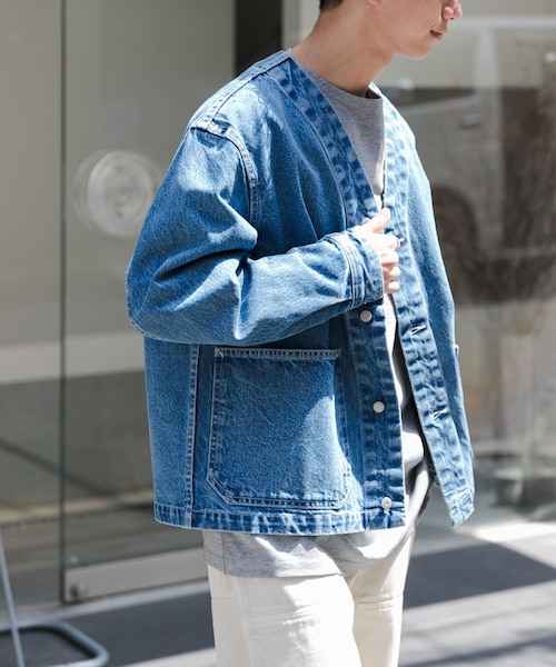 FORK&SPOON JFデニムノーカラージャケット｜アーバンリサーチの通販