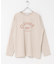 ロゴプリント＋刺しゅうロングTシャツ