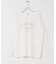 ロゴプリント＋刺しゅうロングTシャツ