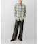 『別注』OUTDOOR EXCHANGE×URBAN RESEARCH　シャギーチェックシャツ