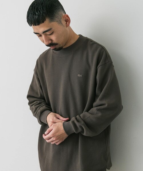 別注』LACOSTE×DOORS thick pique mock long-sleeve｜アーバンリサーチ