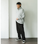 commpost　反毛裏毛ハーフジップスウェット