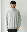 commpost　反毛裏毛ハーフジップスウェット