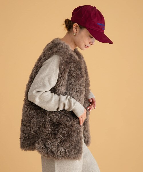 URBAN RESEARCHファーベスト ラビットファー ダブルファスナー ❤URBAN