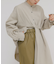 ウエストタックロングシャツ