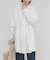 ウエストタックロングシャツ