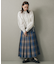 チェックプリーツスカート
