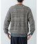 『別注』crepuscule×URBAN RESEARCH　Multi Border Mix CREW-NECK