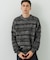 『別注』crepuscule×URBAN RESEARCH　Multi Border Mix CREW-NECK