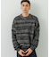 『別注』crepuscule×URBAN RESEARCH　Multi Border Mix CREW-NECK