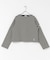 ORCIVAL　BOATNECK LONG-SLEEVE CROPPED PULLOVER