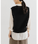 ウールカシミヤVネックニットベスト