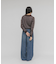 チュールレイヤードニットシャツ