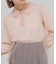 チュールレイヤードニットシャツ