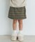 『WEB／一部店舗限定サイズ』チェックラップキュロット(KIDS)