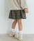 『WEB／一部店舗限定サイズ』チェックラップキュロット(KIDS)