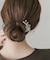 フラワーモチーフパールヘアクリップ