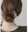 フラワーモチーフパールヘアクリップ