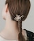 パールリーフモチーフヘアクリップ
