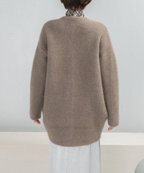 ELENDEEK CREW-NECK RACCOON MIX WCARDIGAN｜アーバンリサーチの通販  