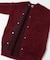 ELENDEEK　CREW-NECK RACCOON MIX WCARDIGAN