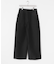new basic　WOOL SILK WIDE PANTS