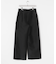 new basic　WOOL SILK WIDE PANTS