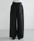 new basic　WOOL SILK WIDE PANTS