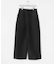 new basic　WOOL SILK WIDE PANTS