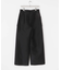 new basic　WOOL SILK WIDE PANTS