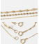 in mood　MULTI LINK CHAIN 3P necklace
