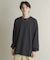 ライトワッフルクルーネックロングTシャツ