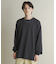 ライトワッフルクルーネックロングTシャツ