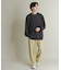 ライトワッフルクルーネックロングTシャツ