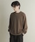 ライトワッフルクルーネックロングTシャツ