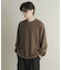 ライトワッフルクルーネックロングTシャツ