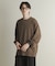 ライトワッフルクルーネックロングTシャツ