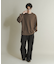 ライトワッフルクルーネックロングTシャツ