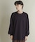 ライトワッフルクルーネックロングTシャツ