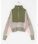 レイヤードハーフZIPニット
