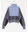レイヤードハーフZIPニット