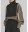 レイヤードハーフZIPニット