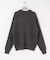 new basic　CASHMERE SILK MOULINE CREW-NECK KNIT