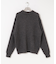 new basic　CASHMERE SILK MOULINE CREW-NECK KNIT