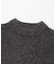 new basic　CASHMERE SILK MOULINE CREW-NECK KNIT