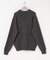new basic　CASHMERE SILK MOULINE CREW-NECK KNIT
