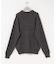 new basic　CASHMERE SILK MOULINE CREW-NECK KNIT