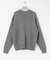 new basic　CASHMERE SILK MOULINE CREW-NECK KNIT