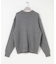 new basic　CASHMERE SILK MOULINE CREW-NECK KNIT