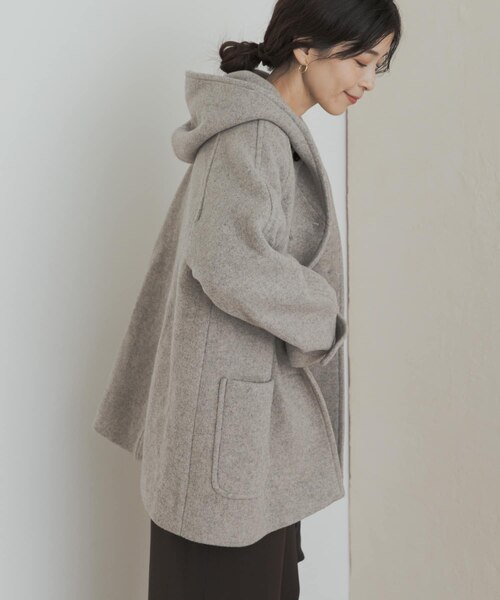 新品未使用タグ付き　エアリーウールフードコート URBAN RESEARCH DOORS｜エアリーウールフードコート | Rakuten Fashion